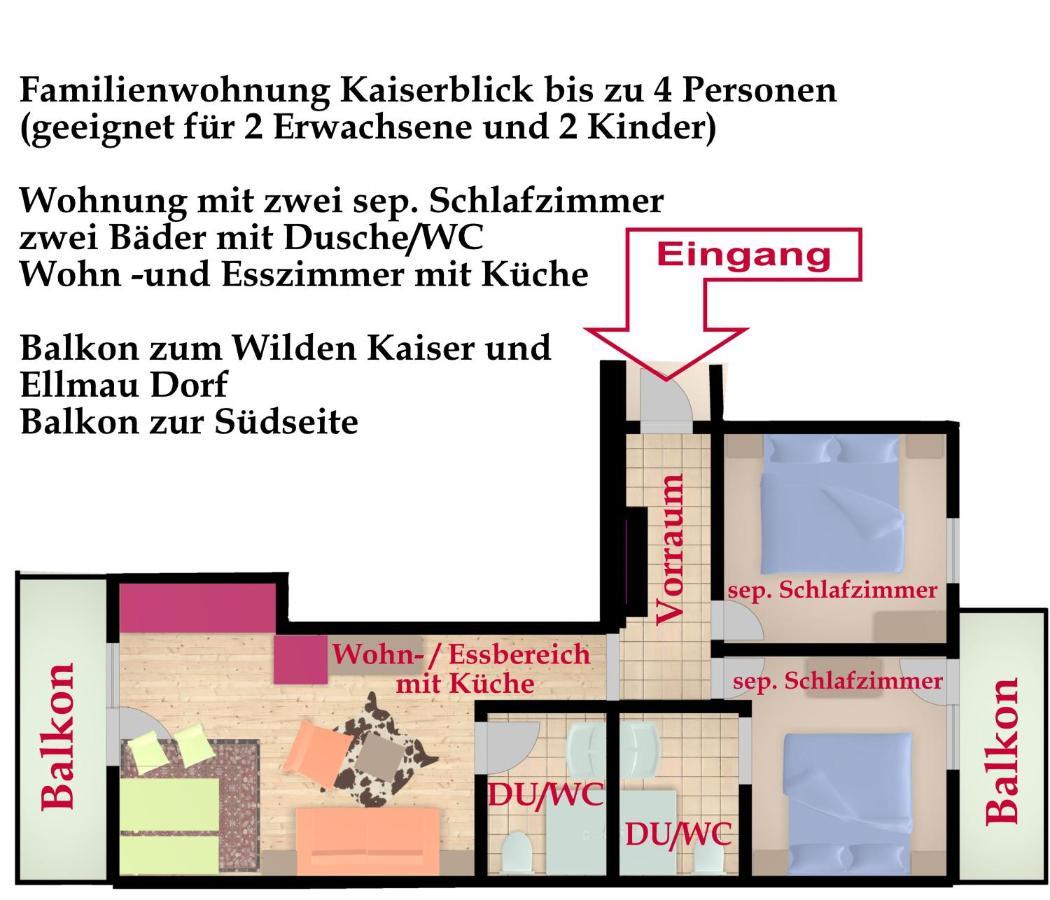 Kaiserapart Ellmau Zentrum Екстер'єр фото