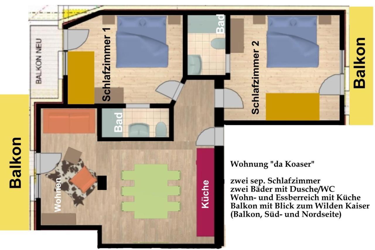 Kaiserapart Ellmau Zentrum Екстер'єр фото